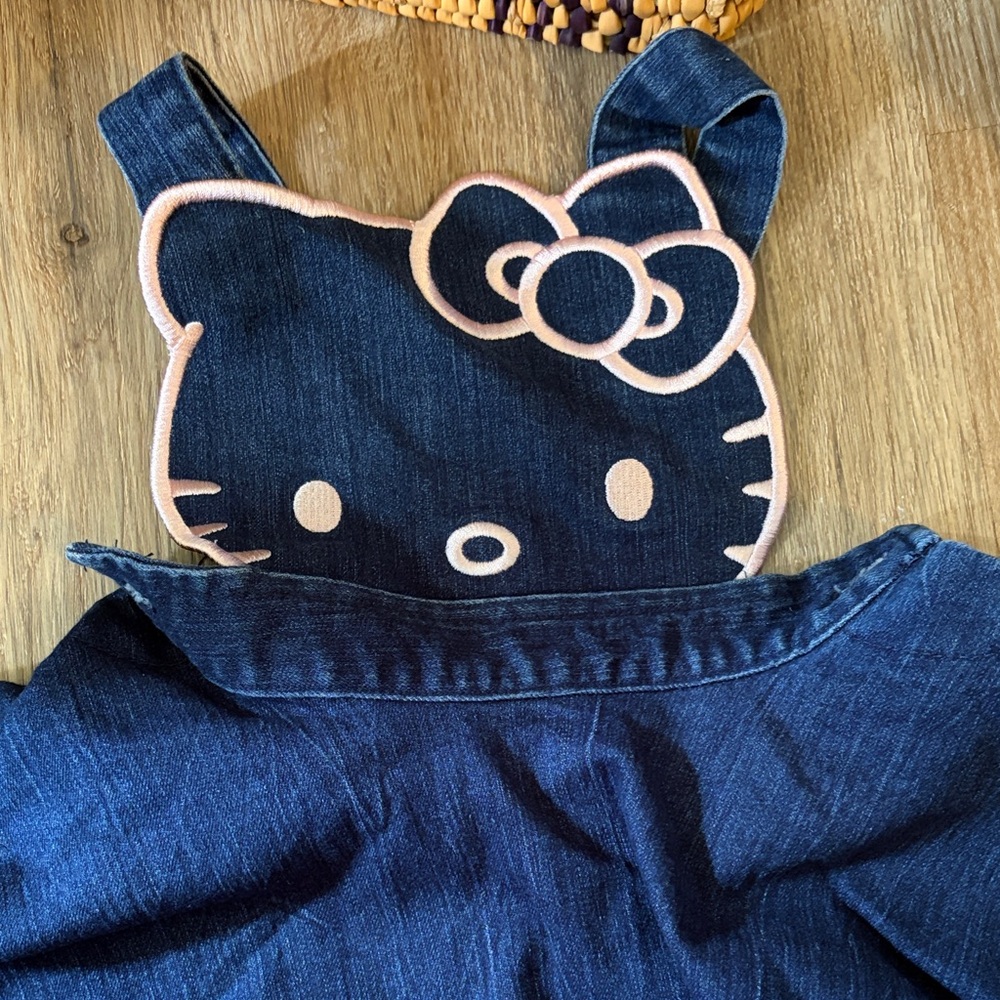 Hello Kitty Denim Dress with Pink Accents